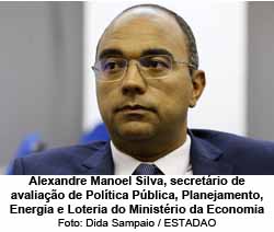 Alexandre Manoel Silva, secretrio de avaliao de Poltica Pblica, Planejamento, Energia e Loteria do Ministrio da Economia - Foto: Dida Sampaio / ESTADAO
