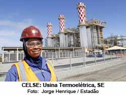 CELSE: Usina Termoeltrica, SE - Foto:  Jorge Henrique / Estado
