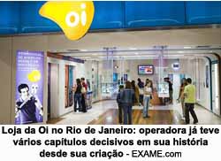 Loja da Oi no Rio de Janeiro: operadora j teve vrios captulos decisivos em sua histria desde sua criao