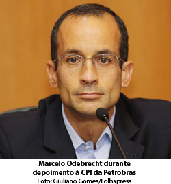 Marcelo Odebrecht durante depoimento  CPI da Petrobras - Foto: Giuliano Gomes/Folhapress