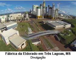 Fbrica da Eldorado em Trs Lagoas (Mato Grosso do Sul) - Divulgao