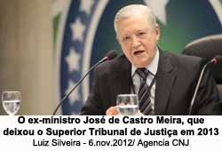 O ex-ministro Jos de Castro Meira, que deixou o Superior Tribunal de Justia em 2013 - Luiz Silveira - 6.nov.2012/ Agencia CNJ