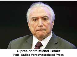 O presidente Michel Temer - Foto: Eralso Peres / Associates Press