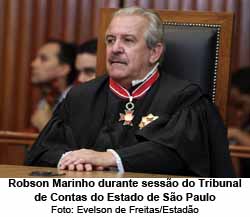 Robson Marinho durante sesso do Tribunal de Contas do Estado de So Paulo - Foto: Evelson de Freitas/Estado