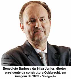 Benedicto Barbosa da Silva Junior, diretor-presidente da construtora Odebrecht, em imagem de 2009 - Divulgao