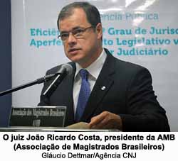O juiz Joo Ricardo Costa, presidente da AMB (Associao de Magistrados Brasileiros) / Glucio Dettmar/Agncia CNJ