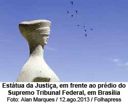 Esttua da Justia em Braslia - Foto: Alan Marques - 12.ago.2017/Folhapress