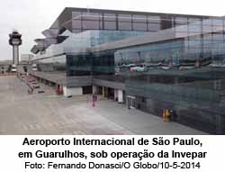 Aeroporto Internacional de So Paulo, em Guarulhos, sob operao da Invepar - Fernando Donasci/O Globo/10-5-2014