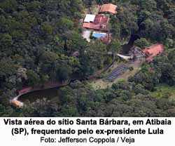 Stio frequentado por Lula, em Atibaia, SP - Foto: Jefferson Coppola / VEJA