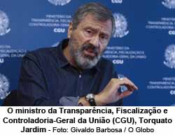 O ministro da Transparncia, Fiscalizao e Controladoria-Geral da Unio (CGU), Torquato Jardim - Givaldo Barbosa / O Globo