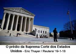 O prdio da Suprema Corte dos Estados Unidos - Eric Thayer / Reuters/ 19-1-18