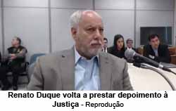 Renato Duque presta depoimento  Justia - Reproduo