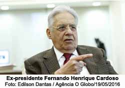 Ex-presidente Fernando Henrique Cardoso - Foto: Edilson Dantas / Agncia O Globo/19/05/2016