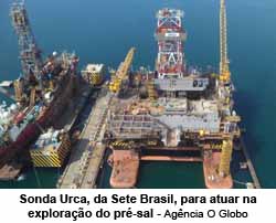 Sonda Urca, da Sete Brasil, para atuar na explorao do pr-sal - Agncia O Globo