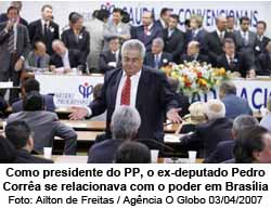 Como presidente do PP, o ex-deputado Pedro Corra se relacionava com o poder em Braslia - Foto: Ailton de Freitas / Agncia O Globo 03/04/2007