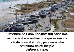 O GLOBO - 11/01/15 - Prefeitura de Cabo Frio: parte dos recursos em quiosques - Agncia O Globo