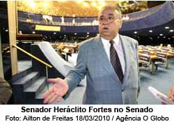 Senador Herclito Fortes no Senado - Ailton de Freitas 18/03/2010 / Agncia O Globo
