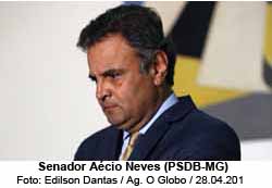 O senador Aecio Neves (PMDB-MG) - Edilson Dantas / Agncia O Globo / 28-4-2016