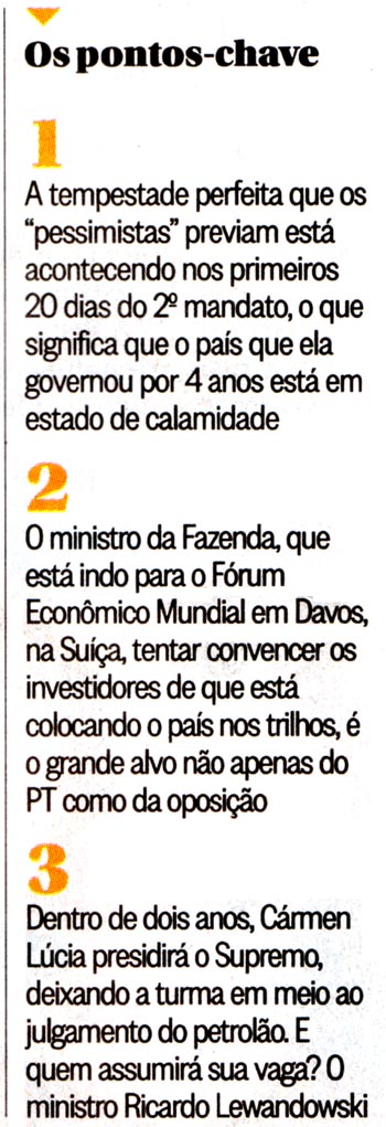 O Globo - 20/01/2015 - Coluna do Merval Pereira