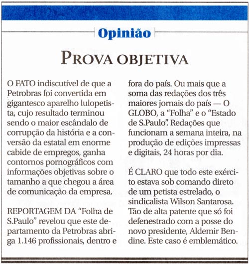 O Globo - 20/05/15 - PETROBRAS: Corrupo pronogrfica