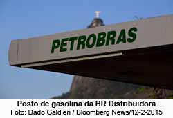Posto de gasolina da BR Distribuidora - Foto Dado Galdieri / Bloomberg News / 12.02.2015