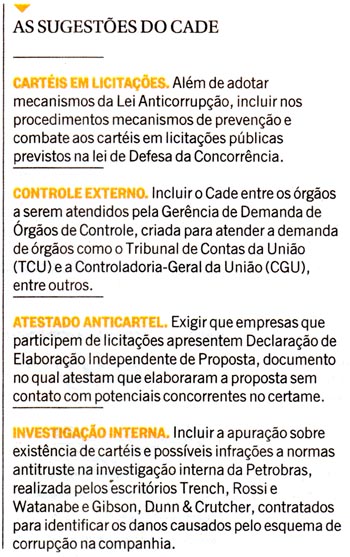 O Globo - 27/01/2015 - PETROLO: Recomendaes do CADE