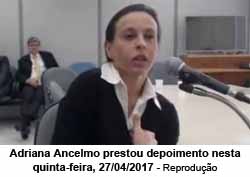 Adriana Ancelmo prestou depoimento nesta quinta-feira - Reproduo