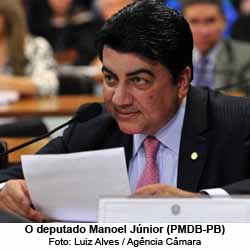 O Globo G1 - 27/10/15 - O deputado Manoel Jnior (PMDB-PB) - Luiz Alves / Agncia Cmara