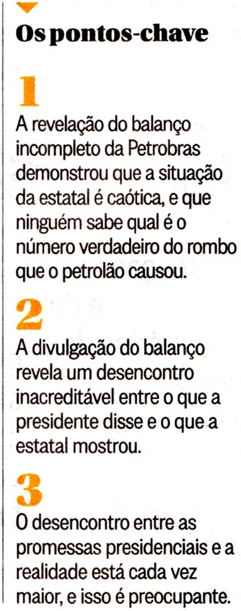 O Globo - 29/01/2015 - Coluna do Merval Pereira