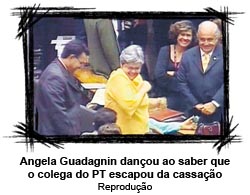 O Globo - 31/05/15 - Angela Guadagnin danou ao saber que o colega do PT escapou da cassao - Reproduo