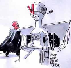 O STF fedemostra a Justia - Charge Latuff