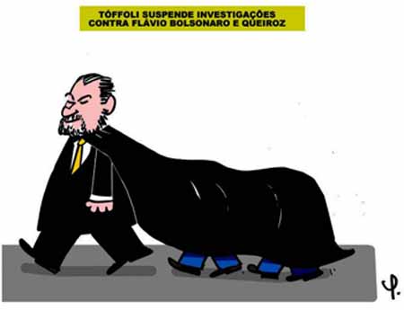 Charge: Pelicano - Toffoli e Bolsonaro