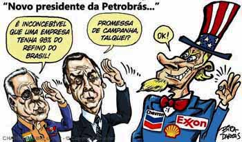 Charge: Bira Dantas - A entrega da Petrobras