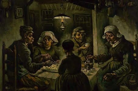 Os comedores de batats, obra de Van Gogh