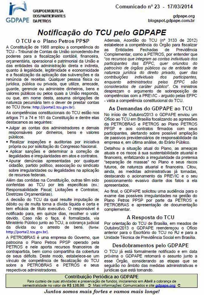 Comunicado 23/2014