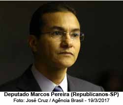 Deputado Marcos Pereira (Republicanos-SP) - Foto: Jos Cruz / Agncia Brasil - 19/3/2017