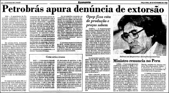 BR distribuidora: Corrupo e extorso