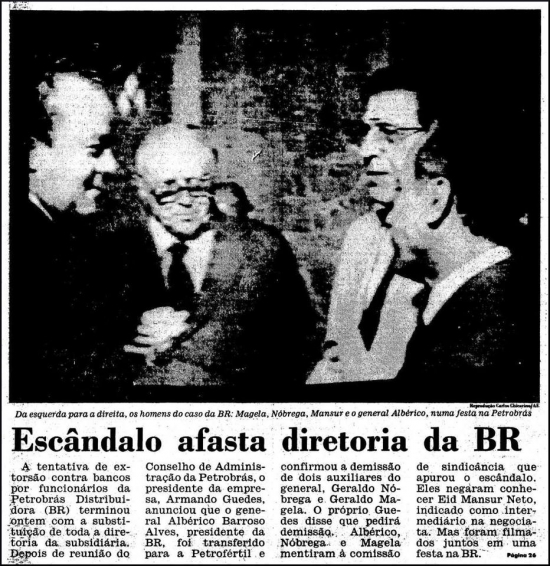 BR distribuidora: Corrupo e extorso