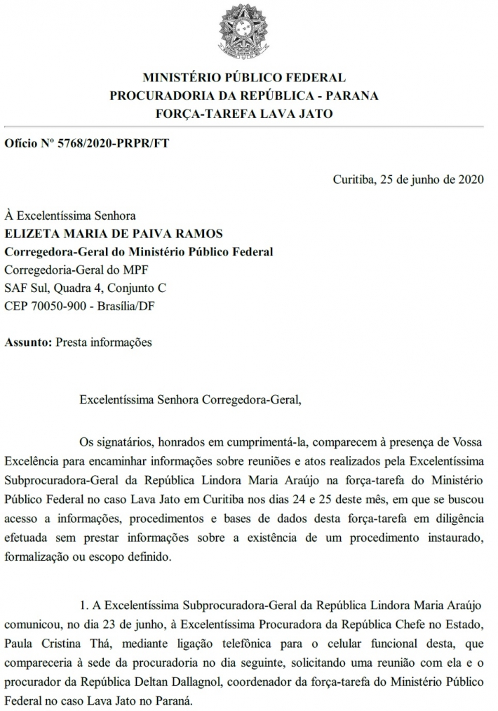 Ofcio  Corregedoria - Estado
