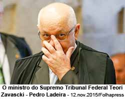 O ministro do Supremo Tribunal Federal Teori Zavascki - Pedro Ladeira - 12.nov.2015/Folhapress