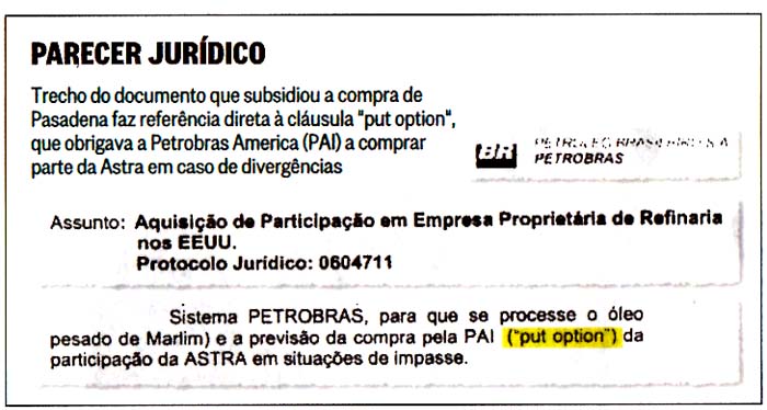 FSP 07.05.14 - Pasadena: Dilma sabia