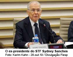 O ex-presidente do STF Sydney Sanches - Foto: Karim Kahn - 28.out.19/Divulgao Fiesp