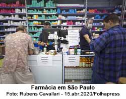 Farmcia em So Paulo - Rubens Cavallari - 15.abr.2020/Folhapress