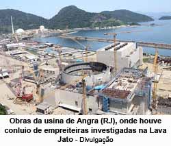 Obras da usina de Angra (RJ), onde houve conluio de empreiteiras investigadas na Lava Jato - Divulgao