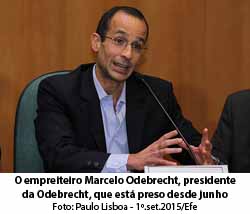 Marcelo Odebrecht, durante depoimento na CPI da Petrobras - Foto: Paulo Lisboa - 1.set.2015/Efe