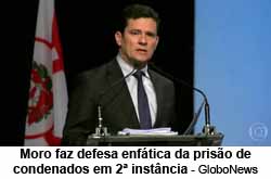 Moro faz defesa enfática da prisão de condenados em 2ª instância - GloboNews