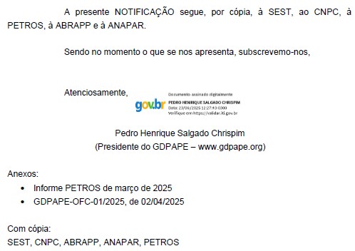 GDPAPE - GDPAPE  OFC  03/2025 - 23.06.2025