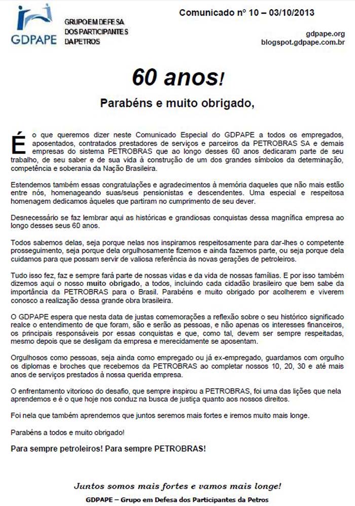 Comunicado 10/13
