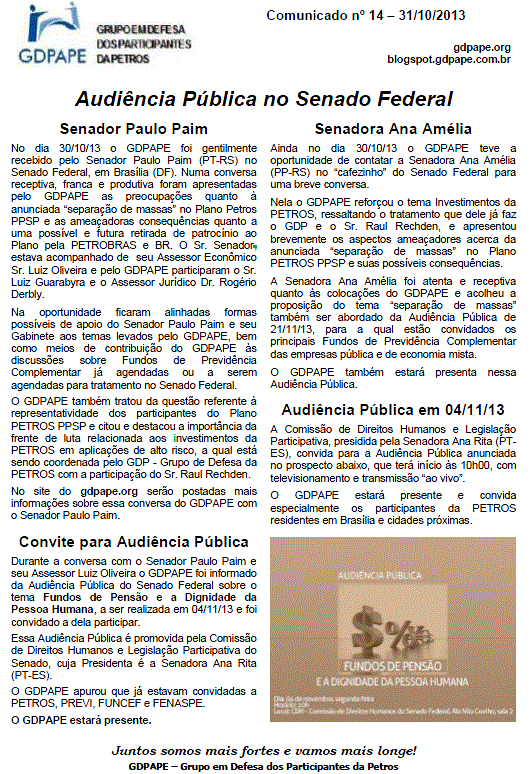 Comunicado 14/2013