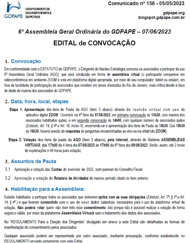 Comunicado 156/2023